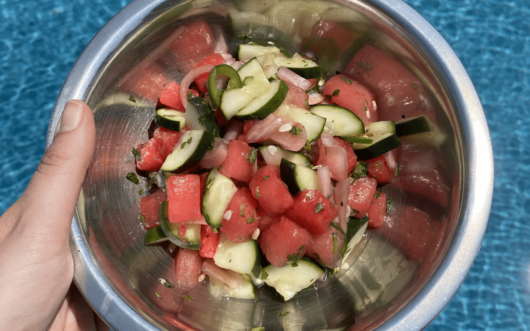 Sweet & Spicy Watermelon Salad